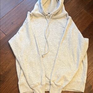 Brandy Melville Light Gray Hoodie Sweater one size